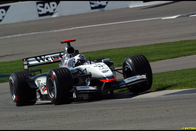 Friday Free Practice, United States GP, Indianapolis, September 27th 2002.
