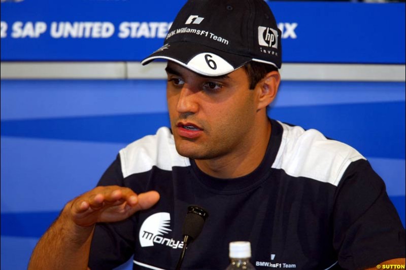 Thursday's press conference. United States GP, Indianapolis, United States. September 26th 2002. 
