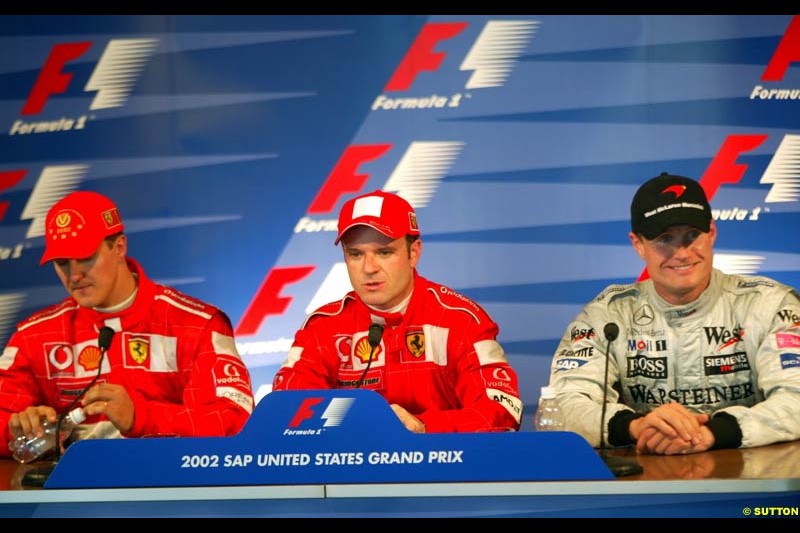 2002 United States GP, Indianapolis Motor Speedway, Sunday, September 29th 2002.