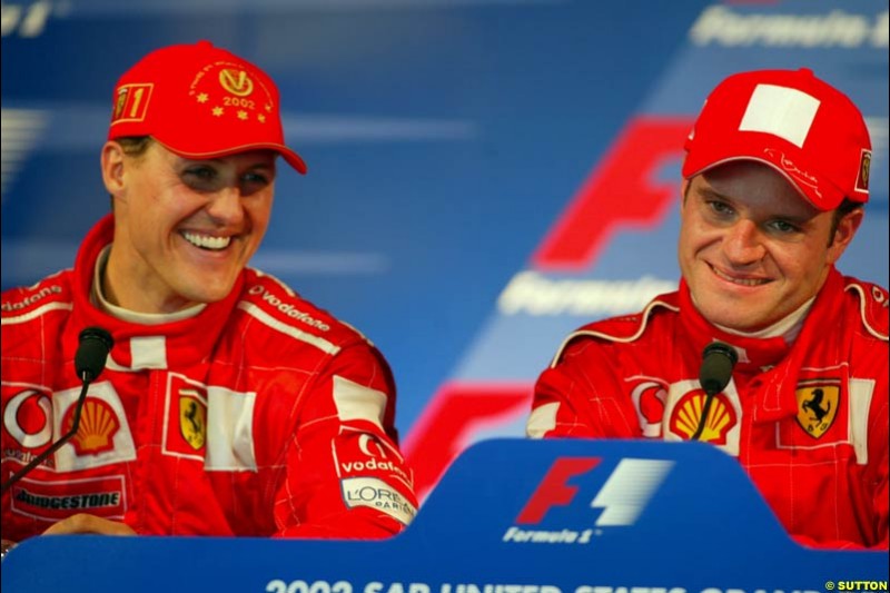 2002 United States GP, Indianapolis Motor Speedway, Sunday, September 29th 2002.