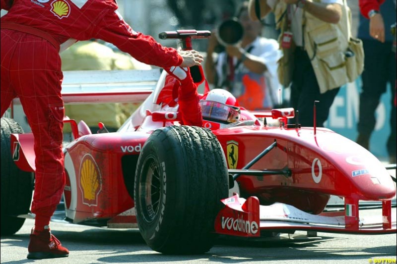 2002 United States GP, Indianapolis Motor Speedway, Sunday, September 29th 2002.