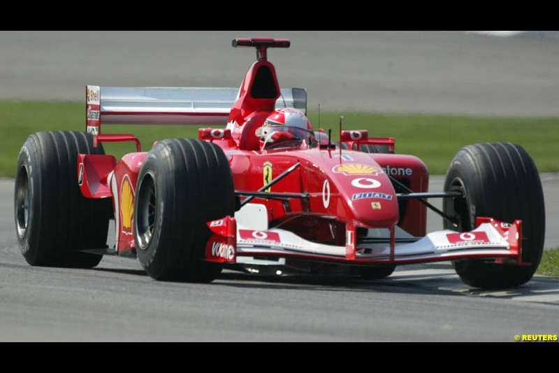 2002 United States GP, Indianapolis Motor Speedway, Sunday, September 29th 2002.