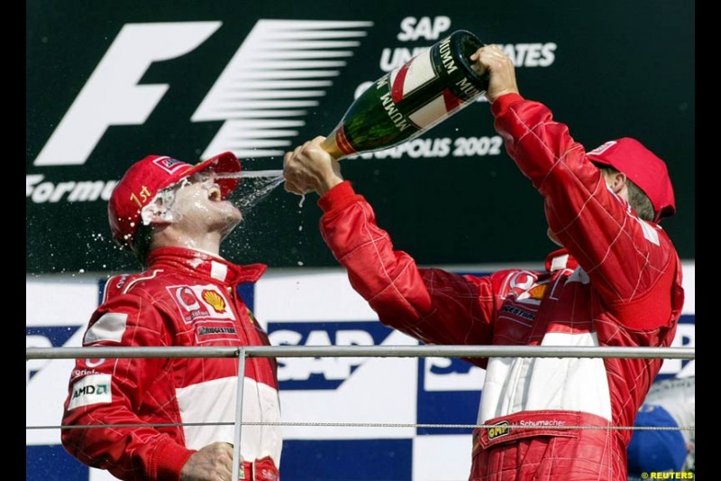 2002 United States GP, Indianapolis Motor Speedway, Sunday, September 29th 2002.