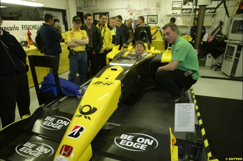 Club Jordan Day, Jordan Factory, Silverstone, England. 26 October 2002.