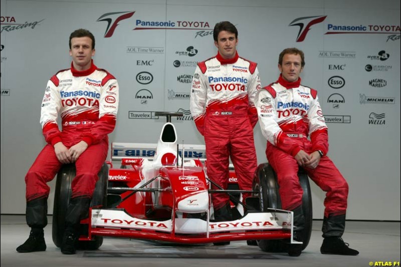 The TF103. Toyota F1 Launch. Circuit Paul Ricard, Le Castellet, France. January 8th 2003.