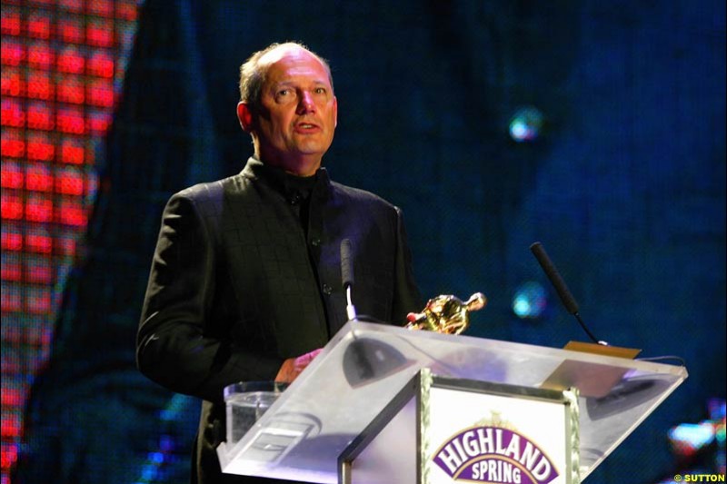 Ron Dennis, McLaren. The annual Grand Prix Ball. Birmingham, England. January 11th 2003.