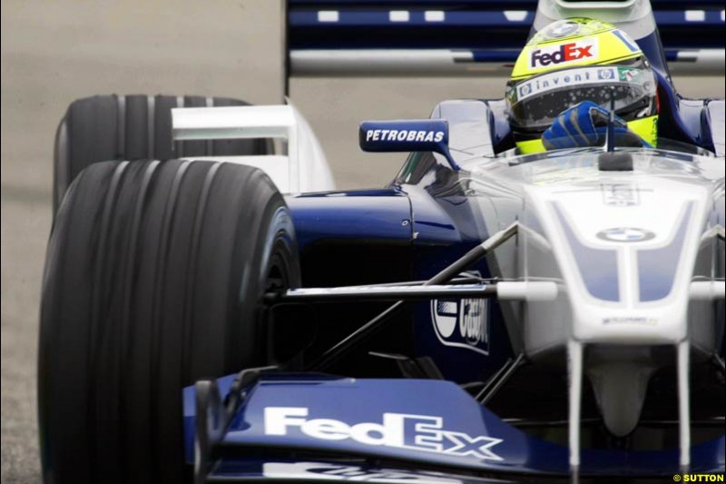 Ralf Schumacher, Williams, during testing at the Ricardo Tormo circuit. Valencia, Spain. 12th February, 2003.