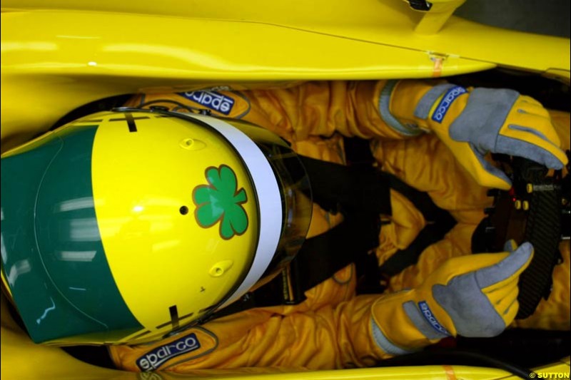 Ralph Firman made his debut with the Jordan team at the Ricardo Tormo circuit. Valencia, Spain. 10 February, 2003.