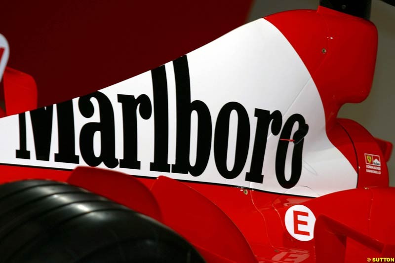 Ferrari launch the 2003 challenger, the F2003-GA, at Maranello, Italy. February 7th 2003.