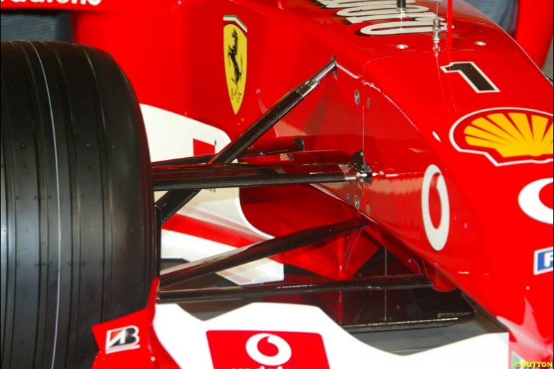 Ferrari launch the 2003 challenger, the F2003-GA, at Maranello, Italy. February 7th 2003.