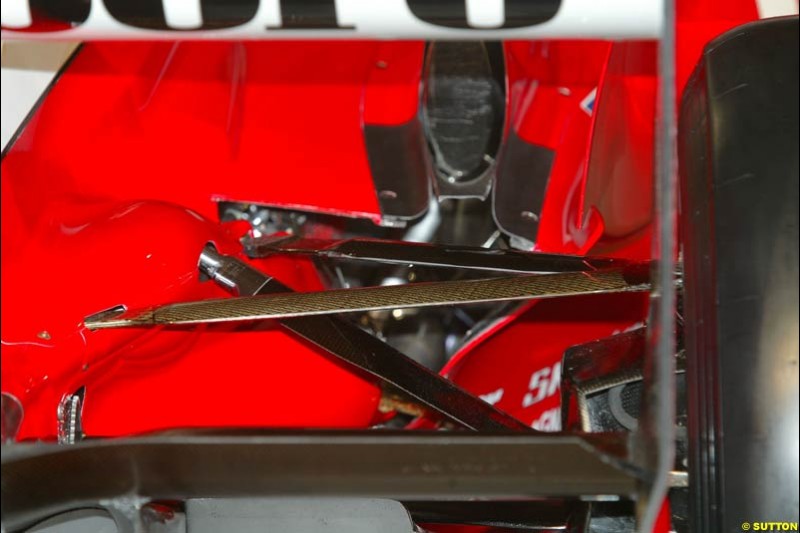 Ferrari launch the 2003 challenger, the F2003-GA, at Maranello, Italy. February 7th 2003.