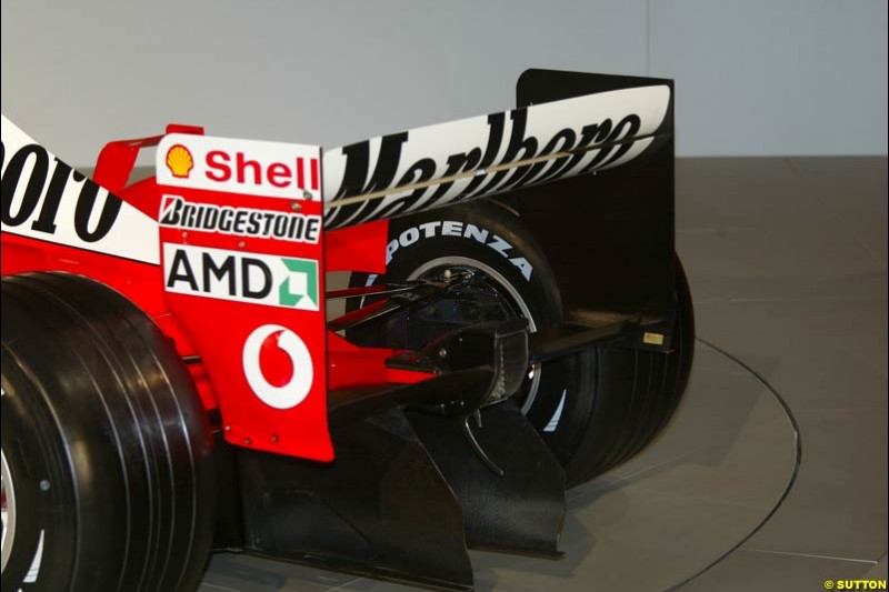 Ferrari launch the 2003 challenger, the F2003-GA, at Maranello, Italy. February 7th 2003.
