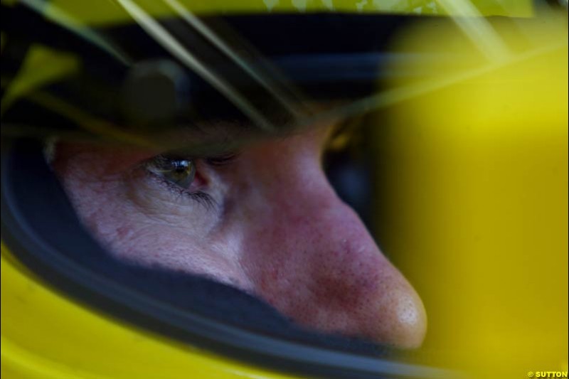 Ralph Firman, Jordan. Testing at Silverstone, England. 26th February 2003.