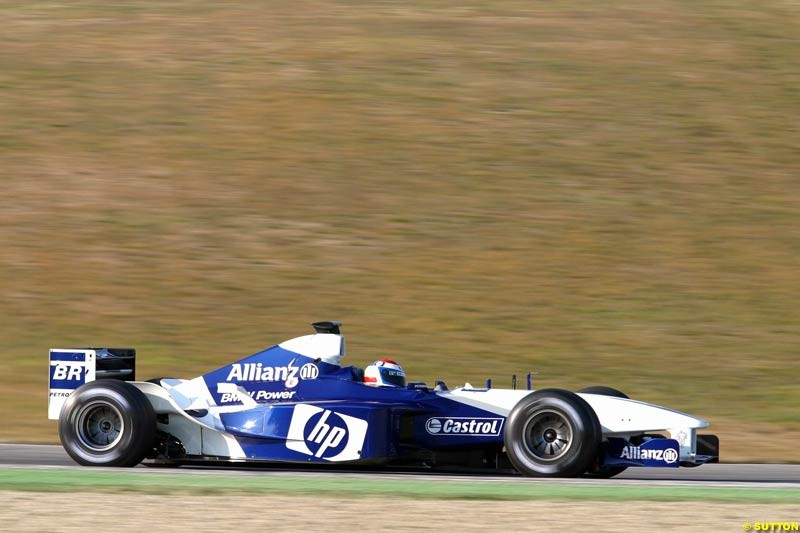 Marc Gene, Williams, during testing at Imola, Italy. 26th February 2003.