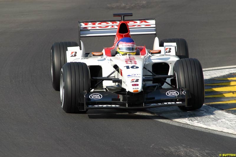 Jacques Villeneuve, BAR, during testing at Imola, Italy. 26th February 2003.