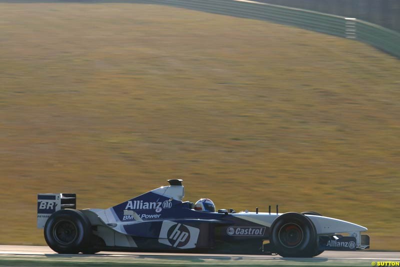 Marc Gene, Williams, during testing at Imola, Italy. 25th February 2003.