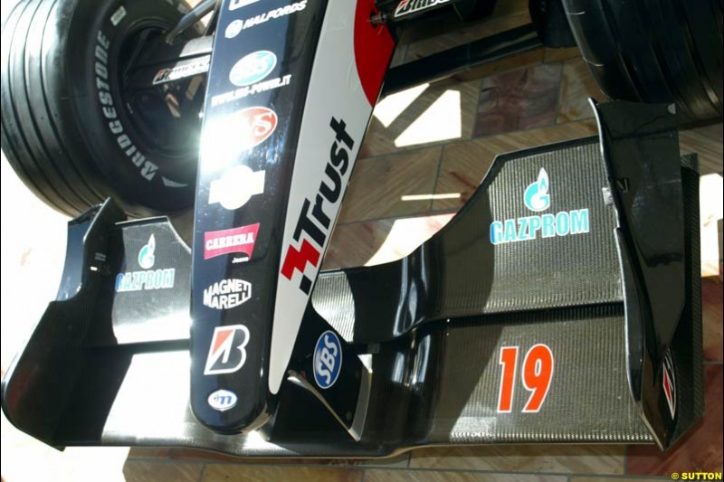 Minardi launch their PS03 car in Federation Square in Melbourne, Australia. March 5th 2003.