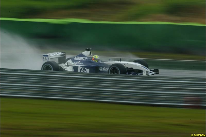 Friday practice for the Brazilian Grand Prix. Interlagos, Sao Paulo. April 4th 2003.
