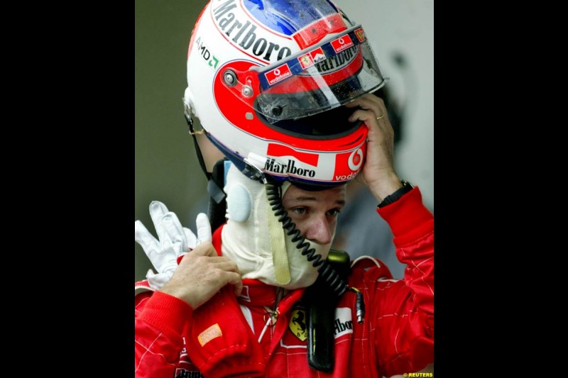 Friday practice for the Brazilian Grand Prix. Interlagos, Sao Paulo. April 4th 2003.
