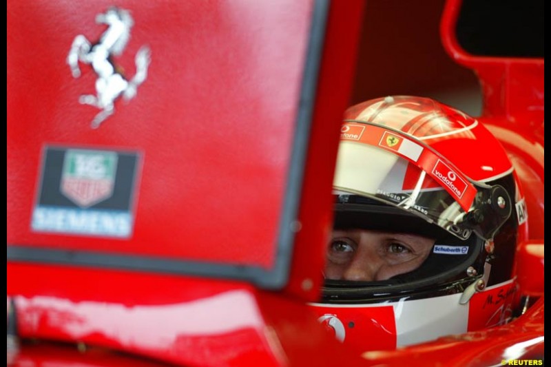 Friday practice for the Brazilian Grand Prix. Interlagos, Sao Paulo. April 4th 2003.