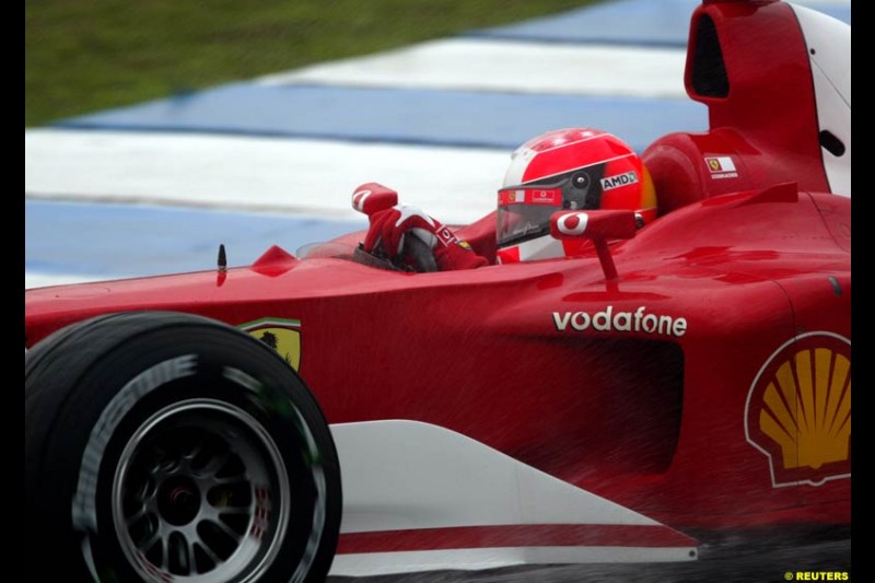 Friday practice for the Brazilian Grand Prix. Interlagos, Sao Paulo. April 4th 2003.