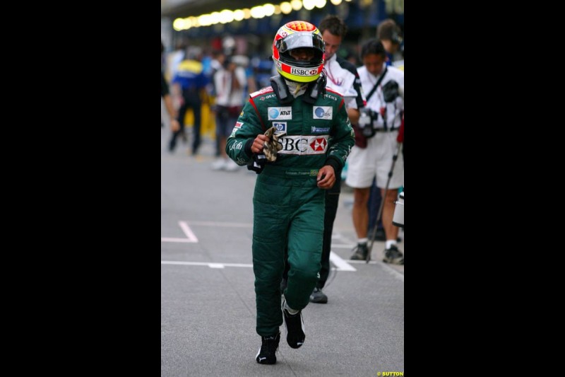 Friday practice for the Brazilian Grand Prix. Interlagos, Sao Paulo. April 4th 2003.