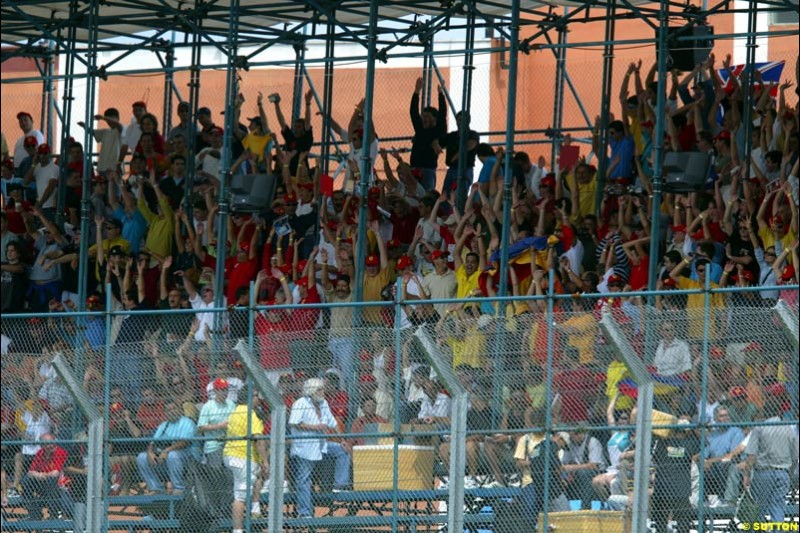 Brazilian Grand Prix Saturday qualifying at Interlagos. Sao Paulo, April 5th 2003.