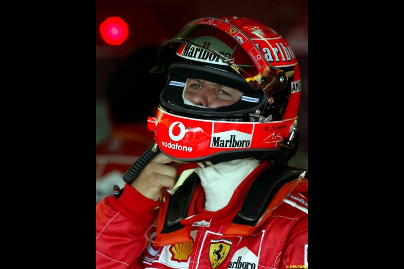 Saturday practice for the Brazilian Grand Prix. Interlagos, Sao Paulo, April 5th 2003.