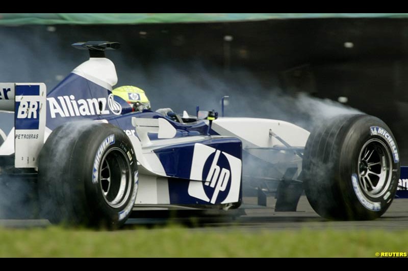 Saturday practice for the Brazilian Grand Prix. Interlagos, Sao Paulo, April 5th 2003.