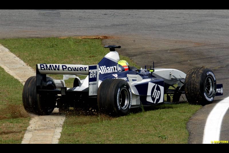 Saturday practice for the Brazilian Grand Prix. Interlagos, Sao Paulo, April 5th 2003.