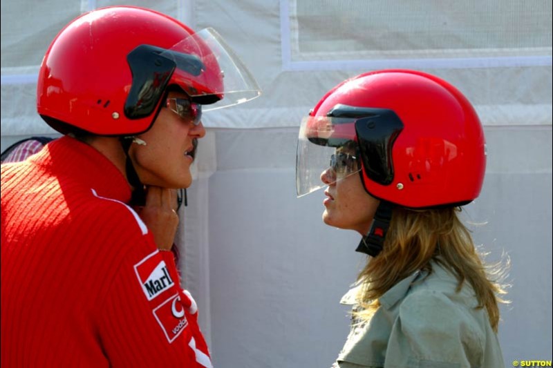 San Marino Grand Prix preparations at the Imola circuit, Italy. 17th April, 2003.