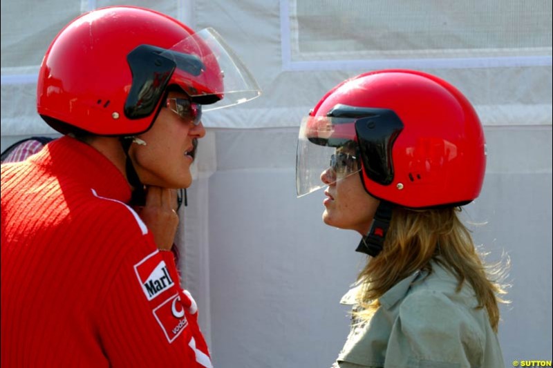 San Marino Grand Prix preparations at the Imola circuit, Italy. 17th April, 2003.