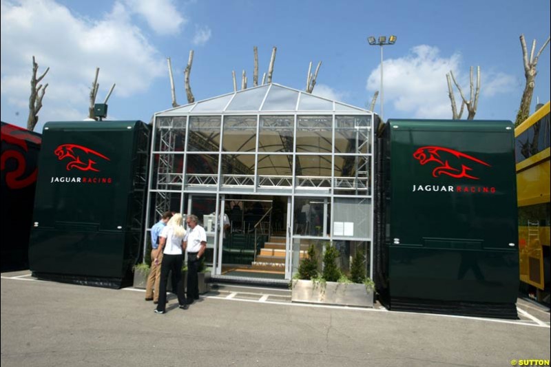 San Marino Grand Prix preparations at the Imola circuit, Italy. 17th April, 2003.