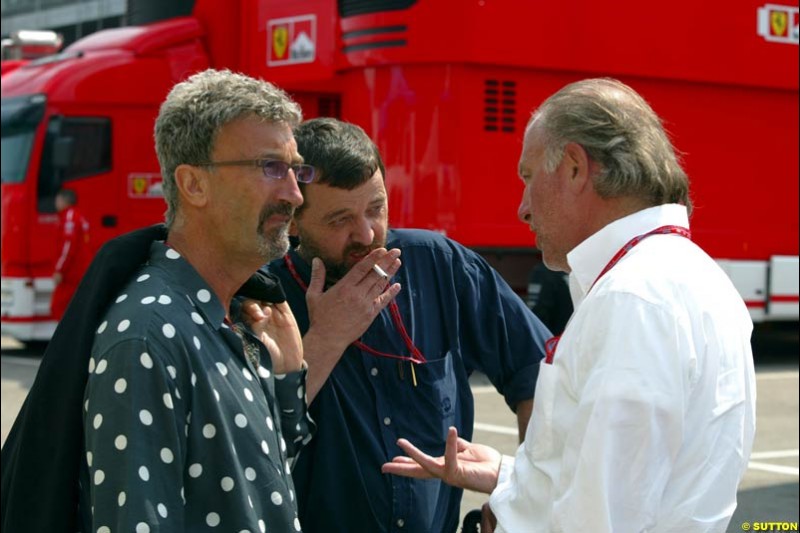 San Marino Grand Prix preparations at the Imola circuit, Italy. 17th April, 2003.