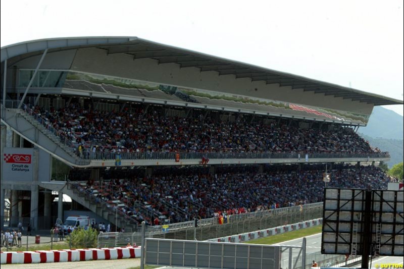 Friday, Spanish Grand Prix at the Circuit de Catalunya. Barcelona, Spain. May 2nd 2003.
