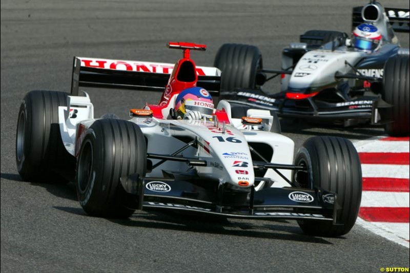 Jacques Villeneuve, BAR. Friday, Spanish Grand Prix at the Circuit de Catalunya. Barcelona, Spain. May 2nd 2003.