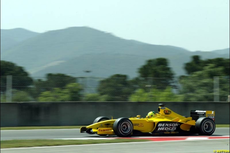 Ralph Firman, Jordan. Friday, Spanish Grand Prix at the Circuit de Catalunya. Barcelona, Spain. May 2nd 2003.