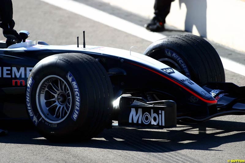 Alex Wurz, McLaren, during testing at the Paul Ricard circuit in Le Castellet, France. 23rd May, 2003.