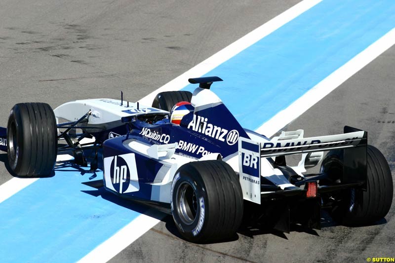 Marc Gene, Williams, during testing at the Paul Ricard circuit in Le Castellet, France. 23rd May, 2003.