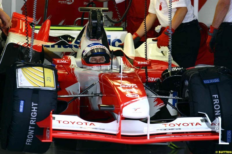 Testing at Paul Ricard, France. May 9th 2003.