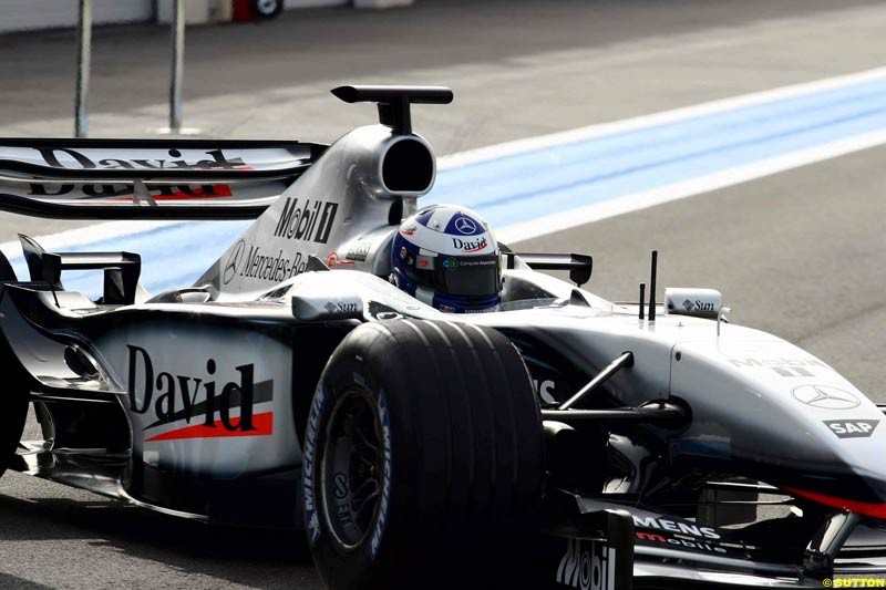 Testing at Paul Ricard, France. May 9th 2003.