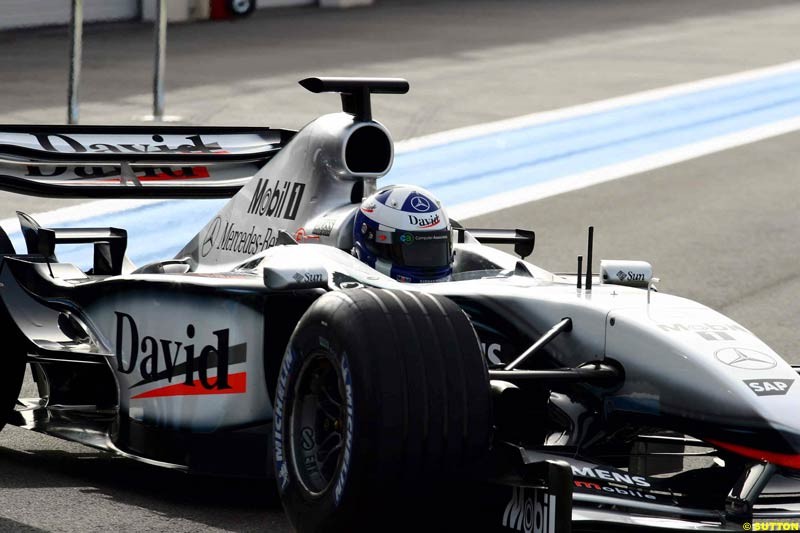 Testing at Paul Ricard, France. May 9th 2003. 