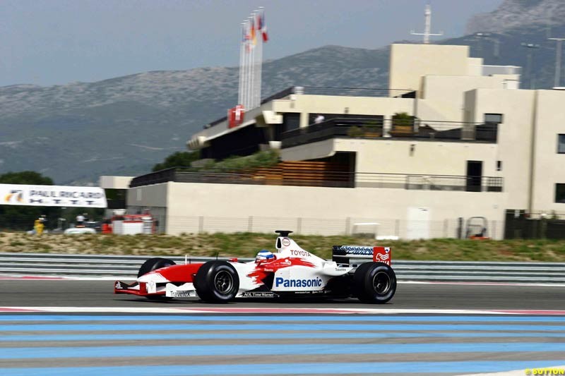 Testing at Paul Ricard, France. May 9th 2003.