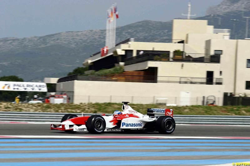 Testing at Paul Ricard, France. May 9th 2003. 