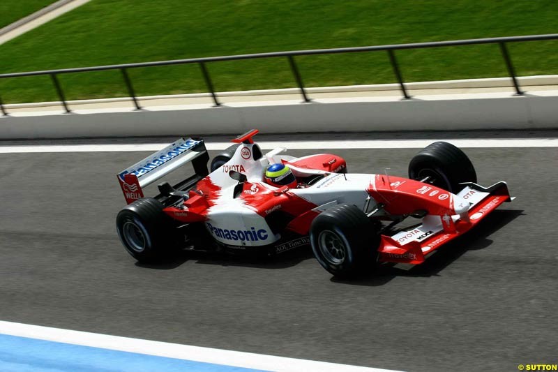 Testing at Paul Ricard, France. May 9th 2003.