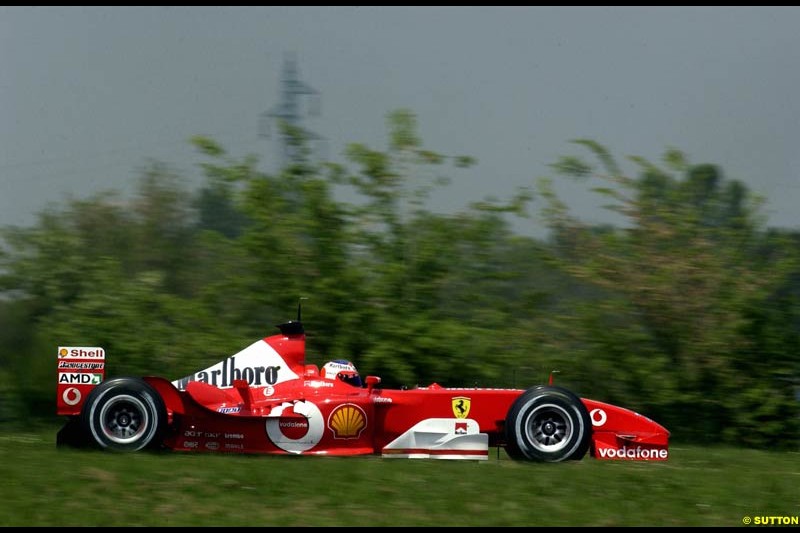 Ferrari's testing at Fiorano, Italy. May 8th 2003.
