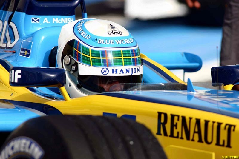 Testing at Paul Ricard, France. May 8th 2003.