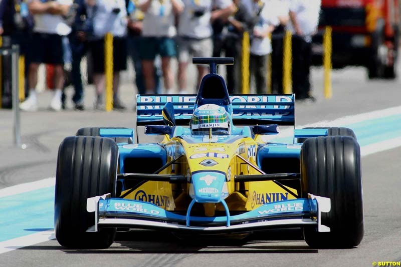 Testing at Paul Ricard, France. May 8th 2003.