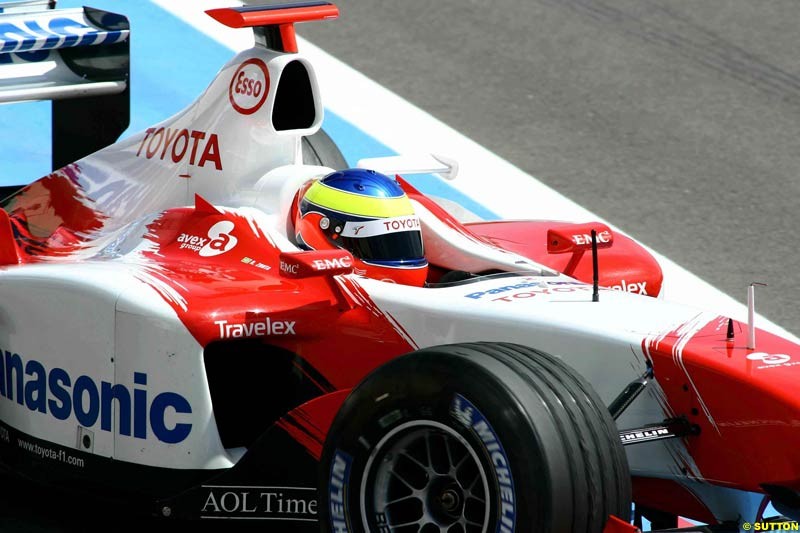 Testing at Paul Ricard, France. May 8th 2003.
