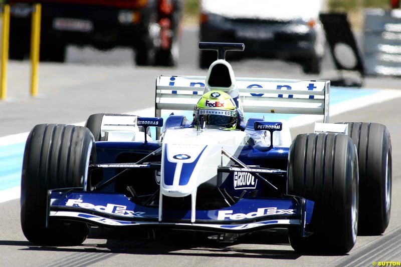 Testing at Paul Ricard, France. May 8th 2003.
